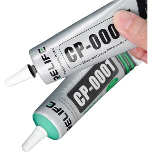 RELIFE 50ML CP-0001 Transparen CP-0002 Black High Elasticity Adhesive Liquid Glue for Phone Frame LCD Screen Back Cover Repair