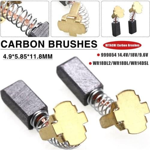 1 Pair Carbon Brushes Fits For HITACHI 999054 14.4V/18V/9.6V WR18DL2/WR18DL/WR14DSL Hitachi Power Tool Parts