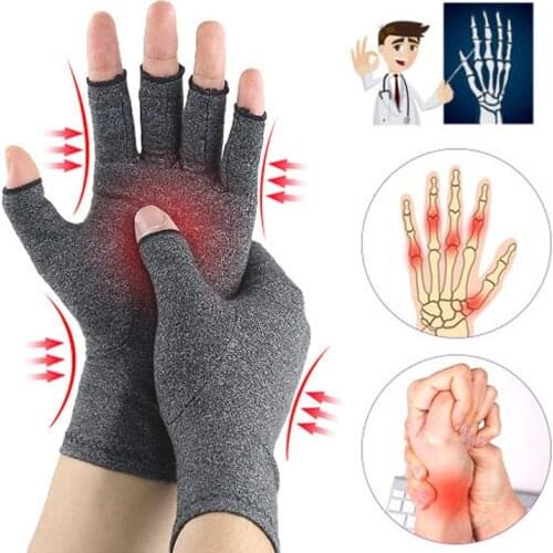 1 Pair Hand Wrist Thumb Brace Support Anti Arthritis Compression Gloves Hands Joint Pain Relief Therapy Women Men Health Care