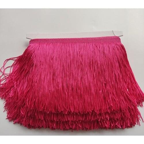 15CM Long 1 Meters Rose Lace Fringe Trim Polyester Tassel Fringe Trimming For Dress Stage Garment Curtain Accessories