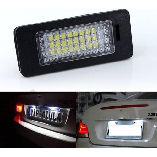 2Pcs LED Car License Plate White Light Lamp for BMW 5 Series E39 E60 E61 E70 E71 E72 E82 E88 E90 E92 E93 M3 M5 X5 X6