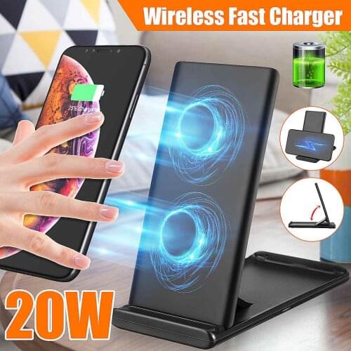 20W Qi Fast Wireless Charger For iPhone 11 X XS MAX XR Quick Charge Wireless Charger Pad For Samsung/Huawei/Xiaomi