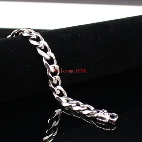 HIgh Quality 8"-32" Heavy 13mm/ 15mm Vintage Curb Link Chain Necklace or Bracelet 316L Stainless Steel Jewelry For Mens Gifts