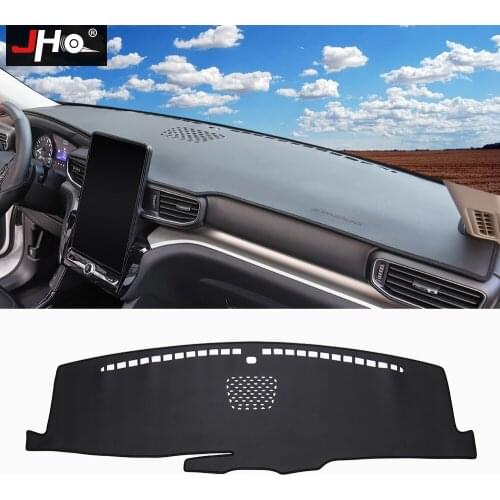 JHO LHD Car Dashboard Cover Sun Shade Carpet Mat For For FORD Explorer 2020 Limited XLT Platinum Base Accessories