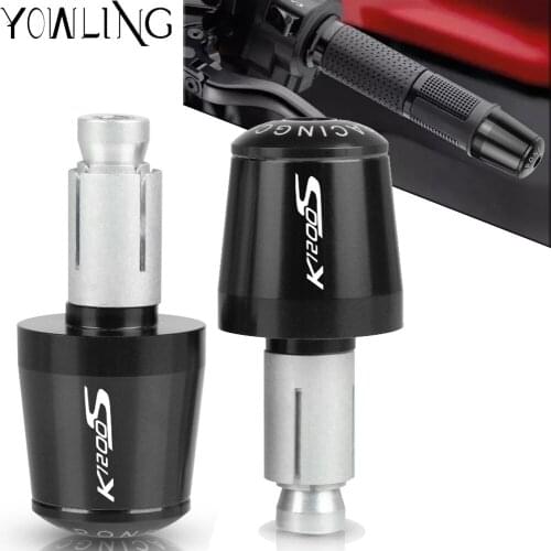 For BMW K1200S K 1200 S 2004 2005 2006 2007 2008 Motorcycle Handlebar Ends cap Grip Bar End Handle Handlebar Plug End Cap grip