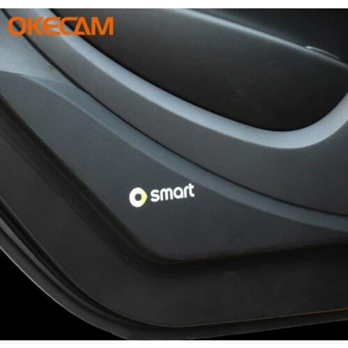 For Smart 451 Fortwo Smart 453 Fortwo Forfour Accessories Car Door Anti Kick Pad Protection Side Edge Film Protector Stickers