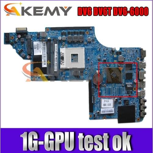 For HP Pavilion DV6 DV6T DV6-6000 Laptop Motherboard 659998-001 641487-001 659147-001 665348-001 With 1G-GPU 100% Fully Tested