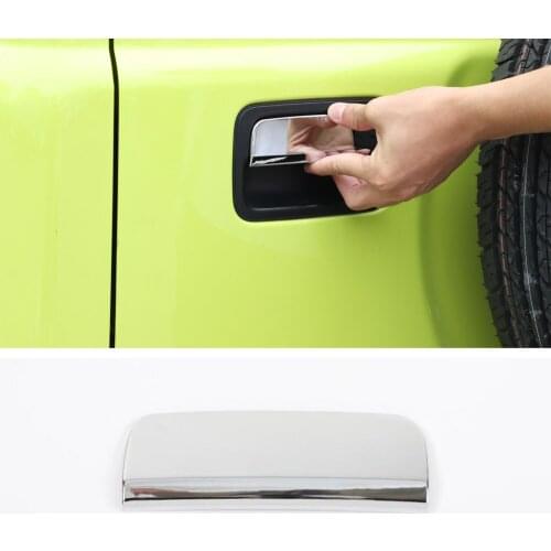 For Suzuki Jimny 2019 Up Car Rear Trunk Door Handle Decoration Cover Sticker Exterior Trim Styling
