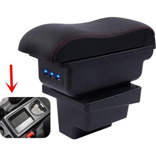 For VW Tiguan I 2007-2016 Armrest Arm Rest Leather Centre Center Console Storage Box 2008 2009 2010 2011 2012 2013 2014 2015