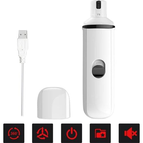 Electric Pet Nail Grinder Auto Cat Dog Nail Grooming File Professional Paws Grinder Clipper Trimmer Pet Nail Care Tool