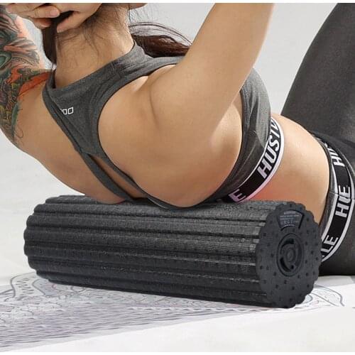 Electric 4-Speed Vibrating Foam Roller For Muscle Massage Deep Tissue Trigger Roll Stretch Tool Body Slimming Yoga Foam Roller