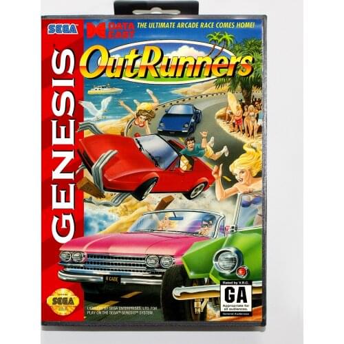 Outrunners Boxed Version 16bit MD Game Card For Sega MegaDrive Sega Genesis System