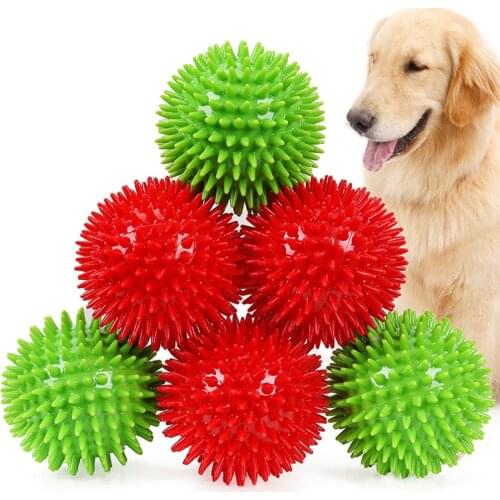 Dog Toys Squeak Bouncing Ball Floatable Springy Pet Toys Squeaky Ball Bite Resistant For Small To Large Dogs Toys For Pet Dogs