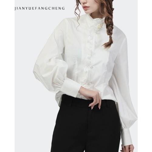Jianyuefangcheng Womens White Shirts