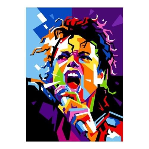 Painting By Numbers Famous singer Drawing On Canvas HandPainted Gift Picture By Number animal Kits Home Decoration
