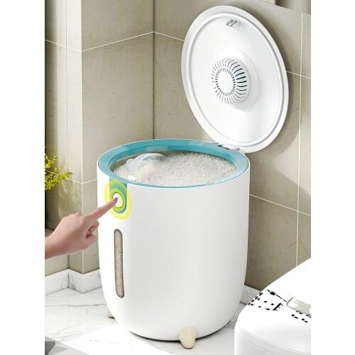 TT Kitchen Rice Bucket for Household Use Insect-Proof Moisture-Proof Sealed Rice Bucket 20 Jin Rice Bin Barrel Flour StorageTank