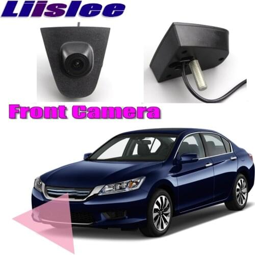 LiisLee Car Front Camera LOGO CAM Hood Mesh Grille CAM For Honda Accord 2013-2017 15 DIY Manually Control Channel Front Camera