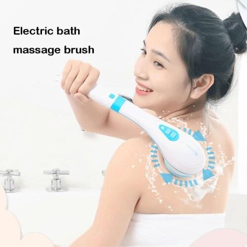 Multi-function Electric Bathing Brush Grinding feet long-handled massage back-rubbing bathing brush cleaning body Bathing brush