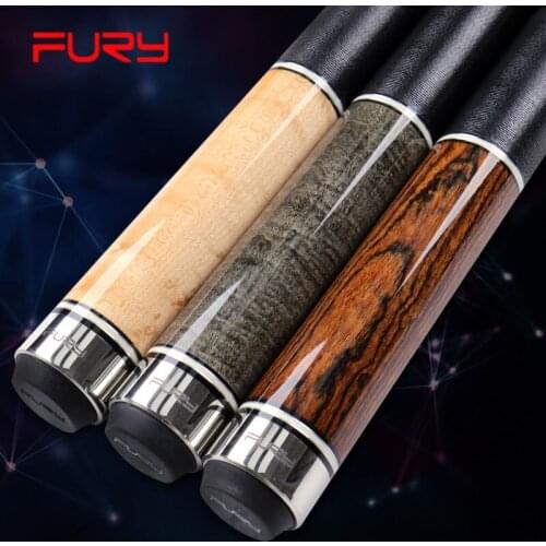 FURY NA Series Rare Solid Wood Billiards Pool Cue 11.75mm 12.75mm Tip with Pool Cue Case Set