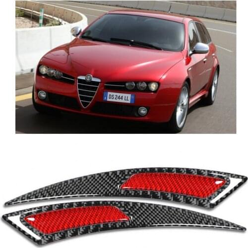 Carbon Fiber Wheel Eyebrow Sticker For Alfa Romeo 159 145 146 147 155 156 164 166 33 4C BRERA GIULIETTA GT GTV MITO