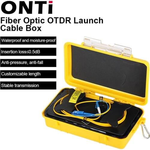 ONTi SC/UPC-SC/APC OTDR Dead Zone Eliminator,Fiber Rings ,Fiber Optic OTDR Launch Cable Box 1km SM 1310/1550nm