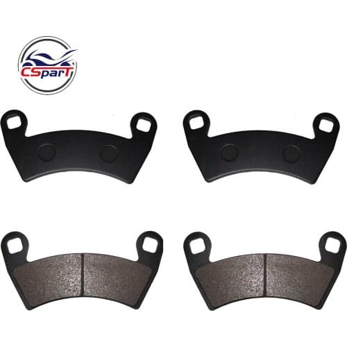 2 Pairs Semi-metallic non-asbestos Front Brake Pads For Polaris Ranger 500 700 800 900 & RZR 1000 See Descrip