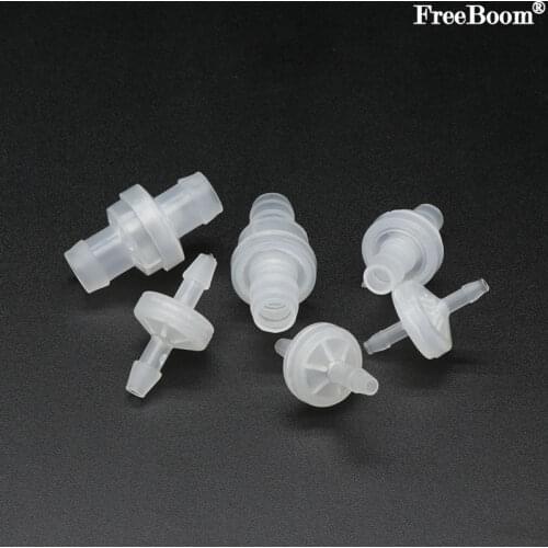 Plastic One-Way Non-Return Pagoda Inline Fluids Check Valve for Fuel Gas Liquid Ozone-Resistant Water Stop 3~12mm