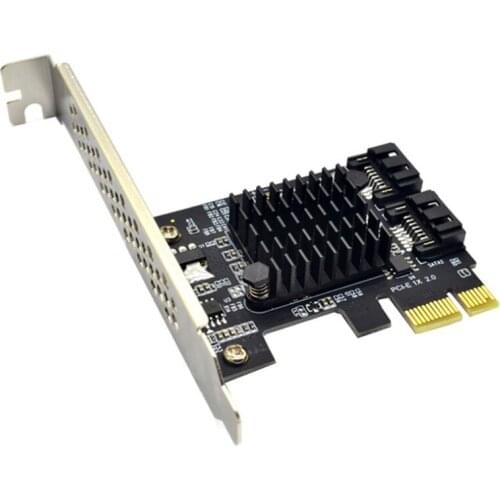 New PCI-E To SATA 3.0 Express Riser Card Slot USB PCI-E Expansion Slot Board for Computer Practice Connection Accessories