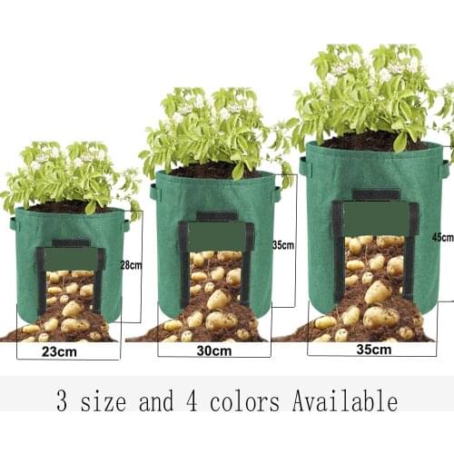 Plant Growth Bag Home Garden Potato Greenhouse Vegetable Planting Bag Moisturizing Jardin Vertical Garden Grow Bag Seedling Pot