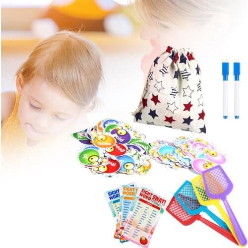 142Pcs/Set Swat Game Interactive Early Education Colorful English Educational Learning Swat Game for Children