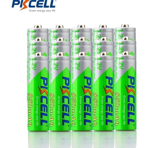 15Piece PKCELL Battery AAA Ni-MH 850mAh 1.2V AAA Rechargeable Battery 1.2 Volt 3A Low-Self Discharge Bateria Baterias Batteries