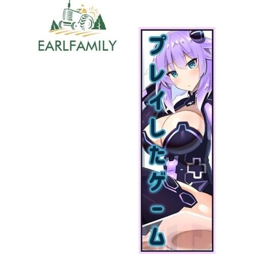 EARLFAMILY 13cm x 4.6cm for Sexy Anime Girl Funny Car Stickers Campervan Decal Auto Car Assessoires Waterproof Laptop Sticker