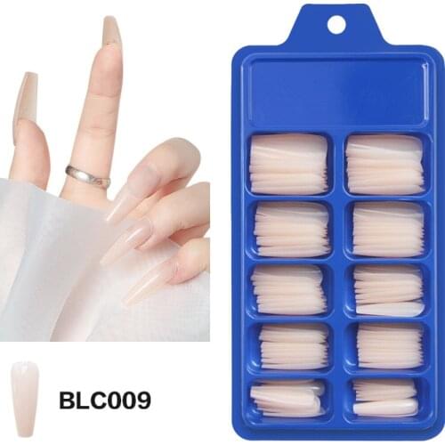 100pcs False Nails Coffin Extension Forms Nail Tips Fingernails Artificial Fake Nail Polish Decor Nail Accessories