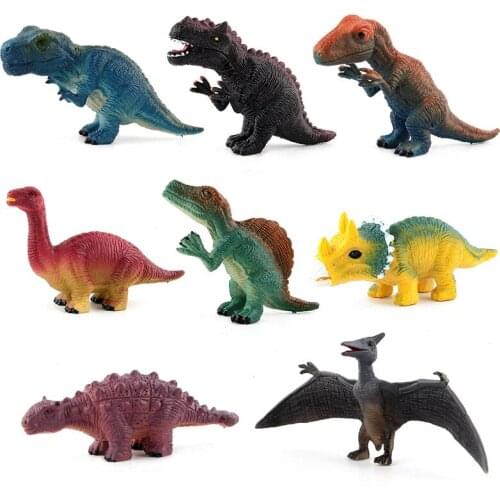 Simulation Dinosaur Figures Dino Park Tyrannosaurus Velociraptor Spinosaur Triceratops Model Doll Collection Toy Kids Gift