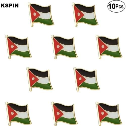 Jordan Flag Lapel Pin Flag badge Brooch Pins Badges 10Pcs a Lot