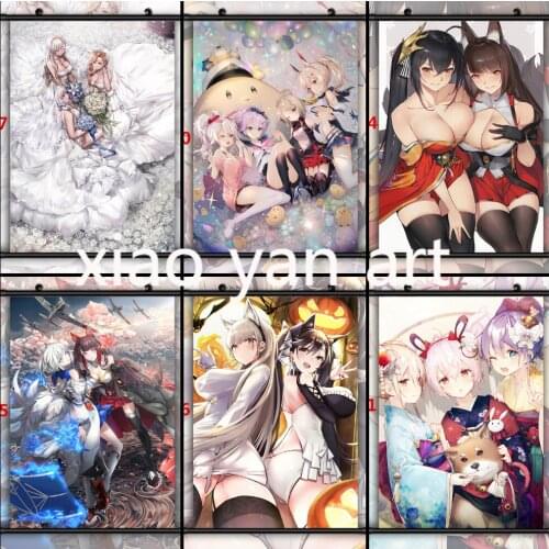 Azur Lane Akagi Kaga Atago Taihou Hood Anime 5D DIY Diamond Mosaic Diamond Painting Diamond Mosaic Diamond Embroidery Home Decor