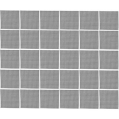 Hot 30Pcs Plastic Flower Pot Hole Mesh Pad Bonsai Bottom Grid Mat, 2 x 2Inches