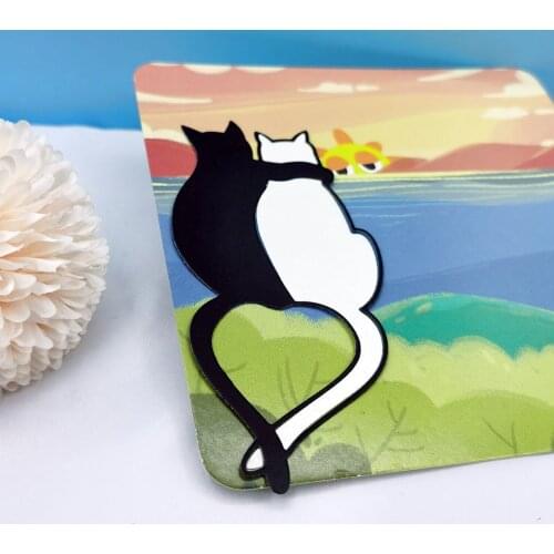 Love Cat Dies Metal Die Stamps And Dies Stencil Crafts Card Making Supplies Hollow Cutter Scrapbooking Tools Diy