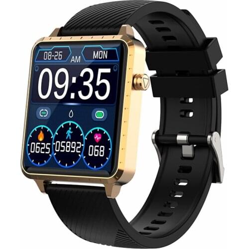 2021 New RC01 Smart Watch Men Rectangle 1.54inch Full Touch Screen For Android IOS Heart Rate Blood Pressure Monitor Smartwatch