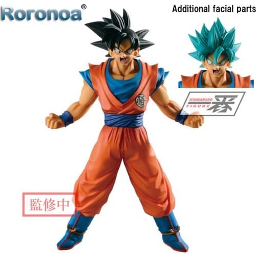 RORONOA Original Banpresto DBZ HISTORY OF RIVALS God Blue SSJ Goku Action Figure Collectible Model Doll Toys Figurals Brinquedos