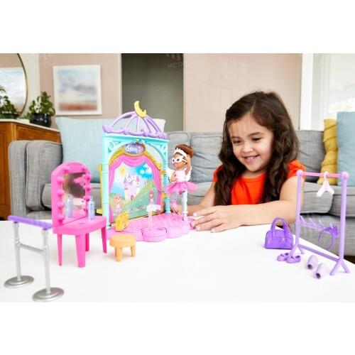 Original Barbie Club Chelsea Doll Ballet Playset Brunette Doll 15+ Accessories Barbie Doll Collector Gift for Girls Kids Toys
