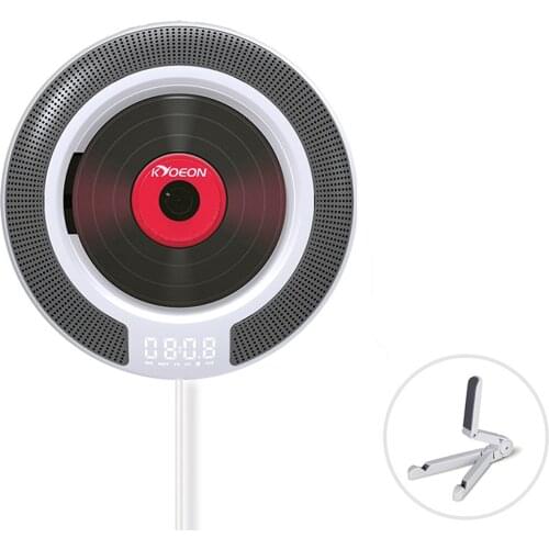 Portable CD Player w/Bluetooth Wall Mounted CD Music Player Audio Boombox