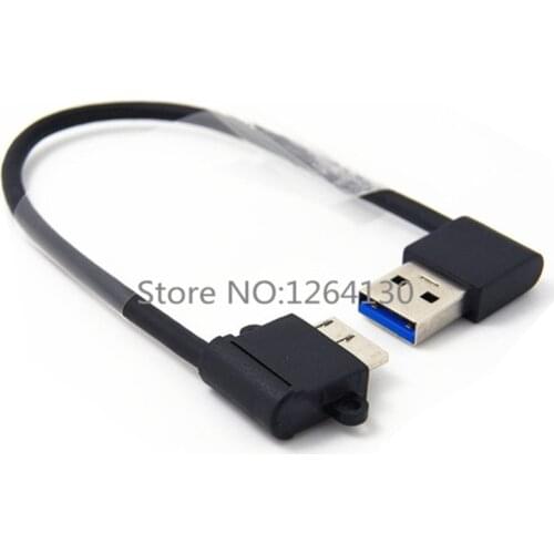 Right angled 90 degree USB 3.0 A Male to Micro B Male 90 degree cable for Galaxy Note3 N9000 N900 & S5 i9600 SSD