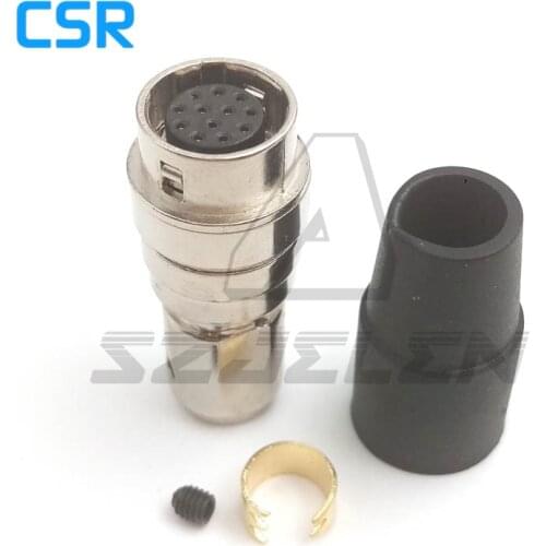 Hirose Connector 12pin plug female HR10A-10J-12s, Camera lens power plug 12 pin