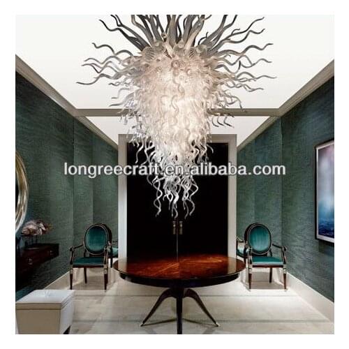 Luxury Large Gray Color Artistic Design Ceiling Light Hotel Lobby Ceiling Light