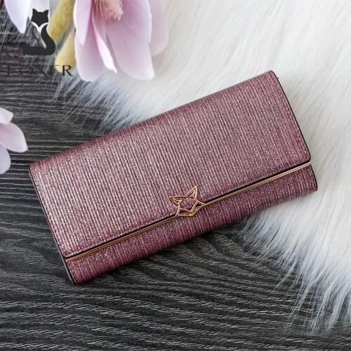 FOXER Brand Women Split Leather Wallets Female Clutch Bag Fashion Coins Card Holder Luxury Purse for Ladies Womens Long Wallet