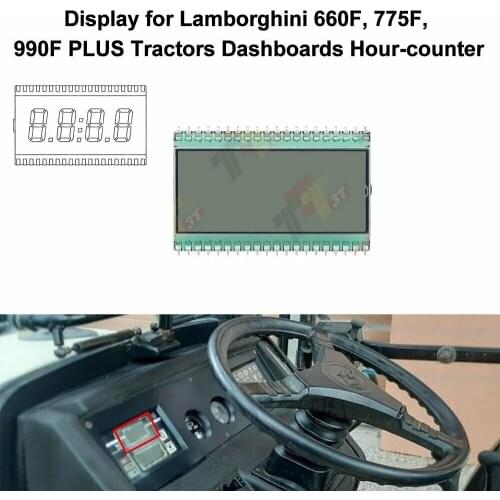 LCD Display for Lamborghini 660F, 775F, 990F PLUS Tractors Dashboards Hour-counter