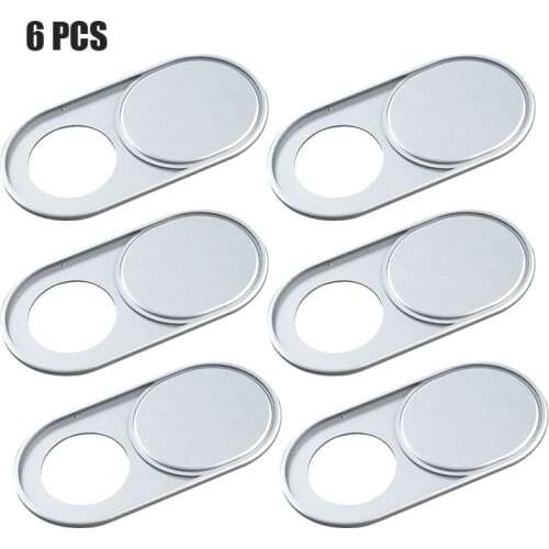 1/3/6 Pcs! Webcam Cover Metal Material Camera Protective Sticker Support iPad Cellphone Laptop Universal Phone Privacy Sticker