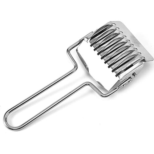 1Pcs Stainless DIY Dough cutting tools Steel Spaghett Noodle Maker Lattice Pressing Machine Roller Dough Cutter Kitchen Tool