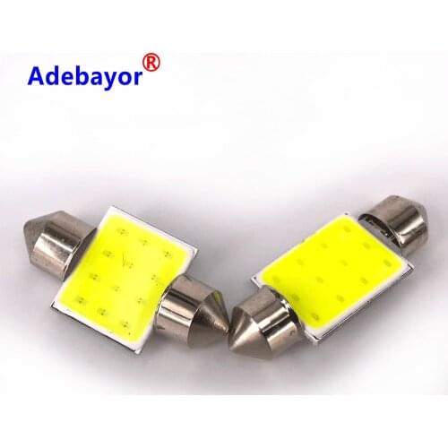 4000X 24V 31mm 36mm 39mm 42mm C5W Car led dome festoon light COB 12 chip Auto super bright COB Festoon MAP DOME INTERIOR LIGHT